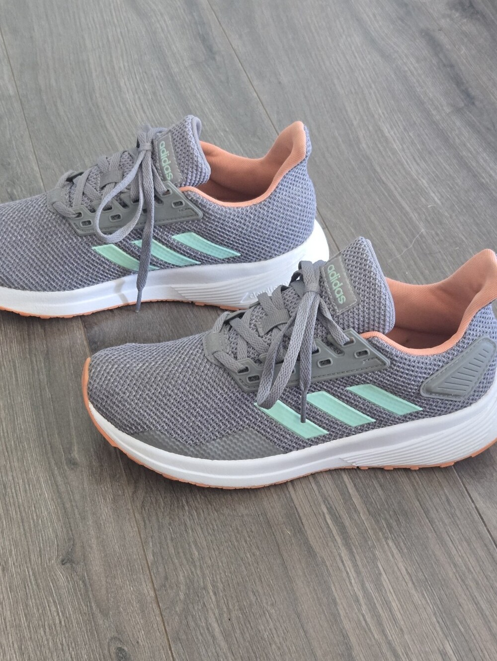 ADIDAS DURAMO 9 Gray Athletic Training Running Shoes  Women's US Size 5 - Picture 7 of 11
